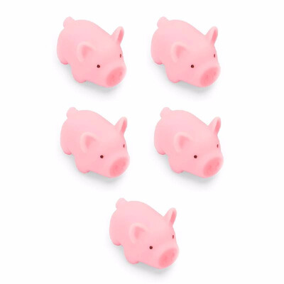 

5Pcs Funny Screaming Pig Novelty Cute Cartoon Vent Piglet Squeeze Sound Toy Stress Relieve Decompression Gadgets Gifts
