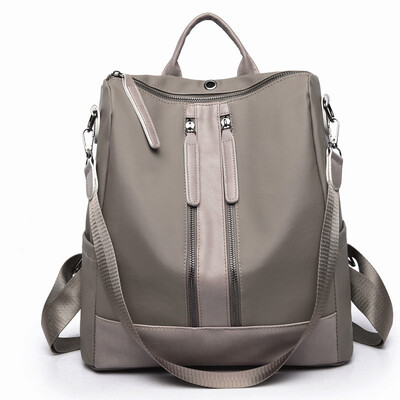 

Ladies Backpack New Womens Backpack Oxford Double Zipper Simple Fashion Backpack