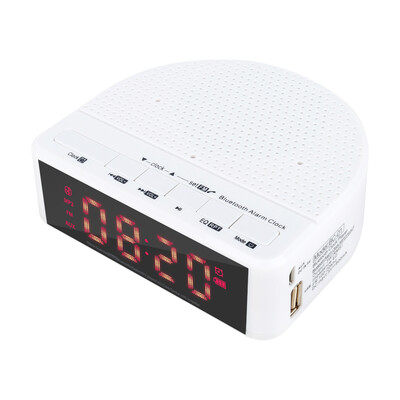 

TOPROAD Mini Desktop Bluetooth Speaker Wireless Hifi Stereo Music Player Support Alarm Clock FM radio Time Display TF Parlante