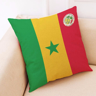 

The 2018 World Soccer Cup Home Decor National Flag Cushion Cover Linen Sofa Design Throw Pillow Case