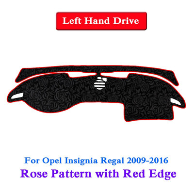 

Car Styling Dashboard Protective Mat Shade Cushion Pad Rose Pattern Carpet For Opel Insignia Regal2009-2018LHD&RHD Anti-Slip Mat