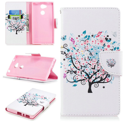 

BEFOSPEY Painting PU LeatherSoft TPU Card Slot Stand Wallet Case For Sony Xperia L255"2018