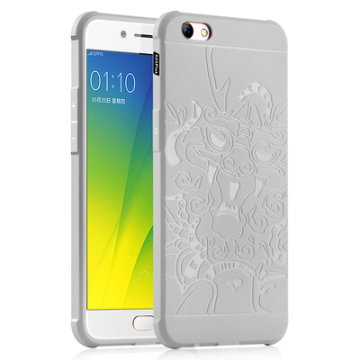 

Goowiiz Phone Case For Oppo R9sR9s Plus Carved Dragon Thin Matte soft Silicone Prevent falling