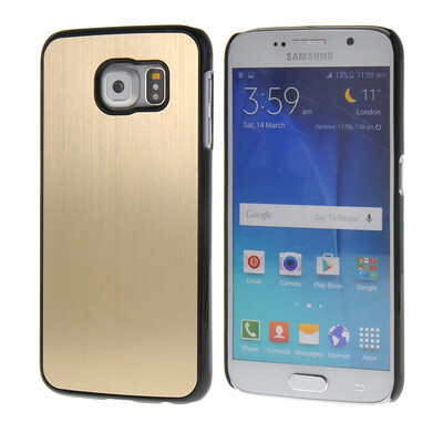 

MOONCASE хромированная Матовый алюминий задней металлической пластине Case Cove для Samsung Galaxy S6 Золото
