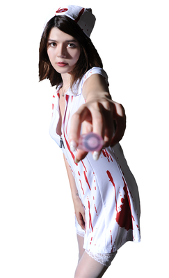 

Halloween Costume Terror Bloody Doctor Bloody Nurse Spooky Bride Cos Ghost Costume Dress Up Ghost Nurse WDN1