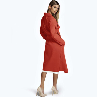 

2018 New Arrival Spring Autumn Long Sleeve with Belt Jacket Women Casual Jacket Coat Long Coat Trench Women