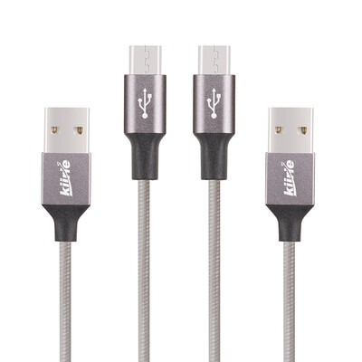 

Кабель Micro USB USB, Нейлон Плетеный PowerLine 2 Pack (0,5 м, 1,5 м) Высокоскоростной USB 2.0 Зарядный шнур для зарядных устройств Micro USB