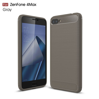 

Goowiiz Phone Case For ASUS ZenFone 4 Max ZC520KL Fashion Slim Carbon Fiber TPU Soft Silicone Prevent falling