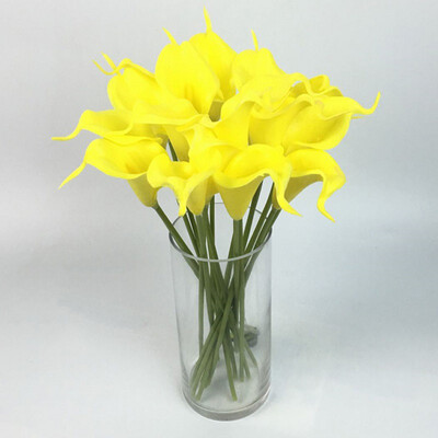 

30pcslot fake calla lily artificial flowers for Home Wedding Decorative dried flower Wreaths real touch calla lilies