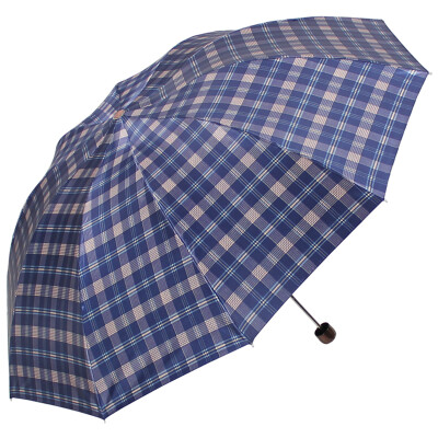 

Jingdong Supermarket] Paradise umbrella UPF50 + increase the reinforcement of high-density polyester color Dingge three fold business sunny umbrella umbrella F Tibetan 359D