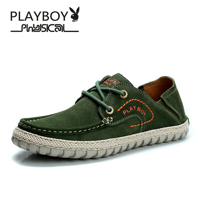 

PLAYBOY brandNew Korean style for springRetro LeisureSuede&fashional sneakerMens shoes