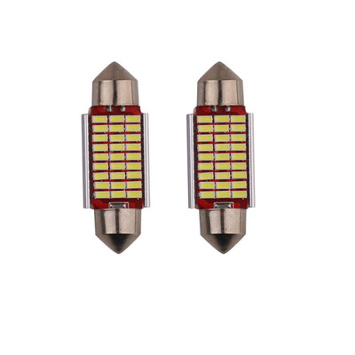 

10pcs Car interior lights with double pointed highlight 4014 license plate lights read the lights for ten years