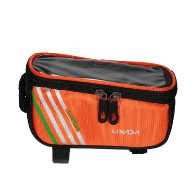 

Bicycle Travel Bag Lixada Cycling Bicycle Bike Front Tube Top Tube Smartphone Bag Bike Frame Pannier Pack Bag 57" Phone Holder Ha