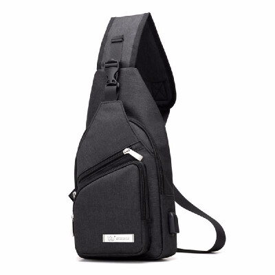 

USB Charging Bag Sling Bag Pack Shoulder Chest Cross Body Backpack Daypack Bike Cycling Travel Hiking Sports Bag