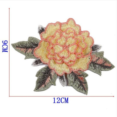 

1 Pcs New Brand 3D Patches Big Red Rose Flower Embroidered Patch DIY Iron On Sew On Fabric Repair Clothing For Wedding Patches