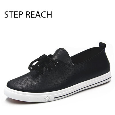 

Women shoes Round Toe Simple Vintage Comfy lace-up Shoes White shoes