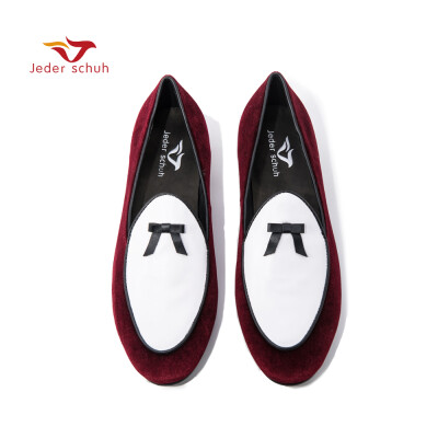 

Jeder schuh velvet men handmade loafers Fashion Prom&wedding mens casual shoes big size men flats