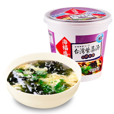 

Haifusheng convenient instant soup Taiwan seaweed soup FD freeze-dried soup 8g cup