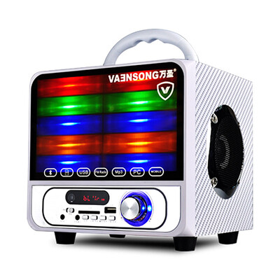 

Portable Multimedia 21 Speaker Surround Sound Outdoor Wood Subwoofer Card U Disk MP3 Bluetooth Player Lithium Battery FM Radio