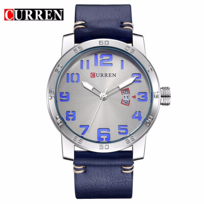 

Curren 2017 men watches relogio masculino luxury military wristwatches fashion casual quartzwatch water Resistant calendar 8254