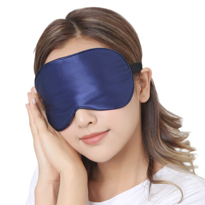 

Lanluo LANLUO silk eye mask sleep shade breathable unisex size adjustable Navy