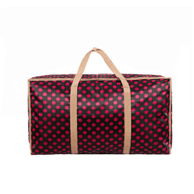 

Jingtang thick Oxford cloth storage moving luggage bag large 704024cm small red dot 2 Pack