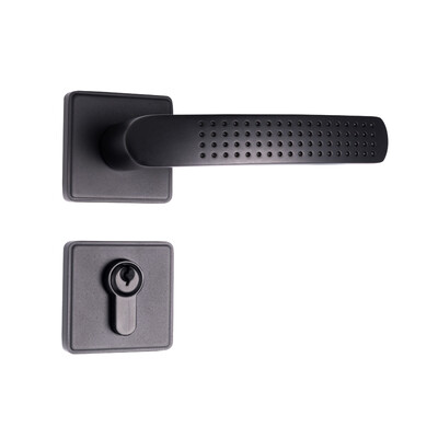 

Modern hardware MODERN indoor door lock left&right open type split lock dumb black ME-B168-95