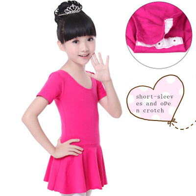 

2018 Girls Ballet Leotard Long or short Sleeve Gymnastic Leotard Ballet Dress Dancer Kids Girls Ballet Costumes Dance Leotard Danc