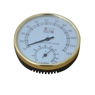 

Sauna Thermometer&Hygrometer Stainless Steel Case Steam Sauna Room Thermometer Hygrometer Bath And Sauna Indoor Outdoor Used