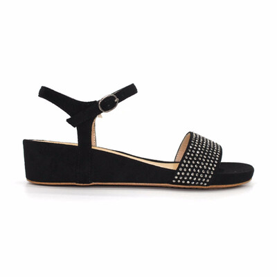 

Women Ladies Diamante Sandals With Transfer Comfy Party Shoes