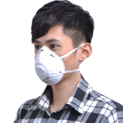 

Green source green breath N95 suction cup type protective mask white 20 box dust PM25 particles anti-formaldehyde respirator with exhalation valve mask