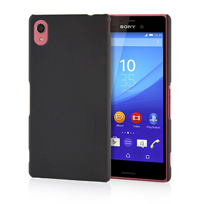 

MOONCASE Hard Rubberized Rubber Coating Devise Back ЧЕХОЛ ДЛЯ Sony Xperia M4 Black