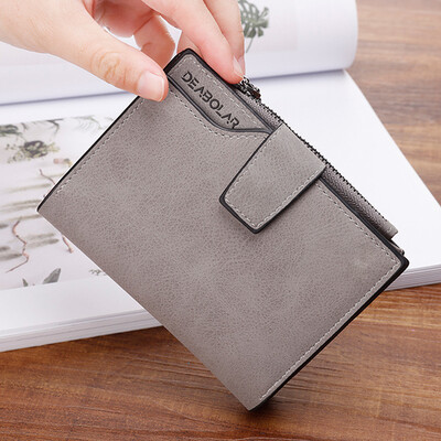 

Hot Sale Womens Wallets Matte Skin short simple Card Packages