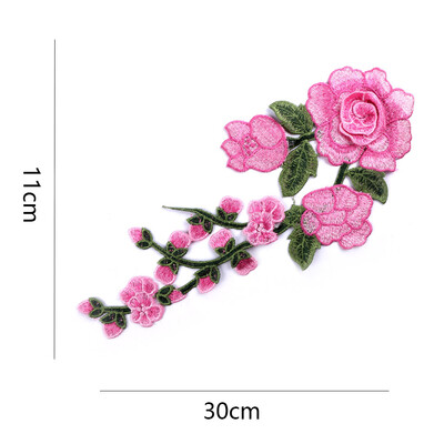 

Sunbling 3D Lace Flower Patch Sew-On Applique Rose Flower Patches for Wedding Dress Clothes Applique Embroidery DIY Handmade