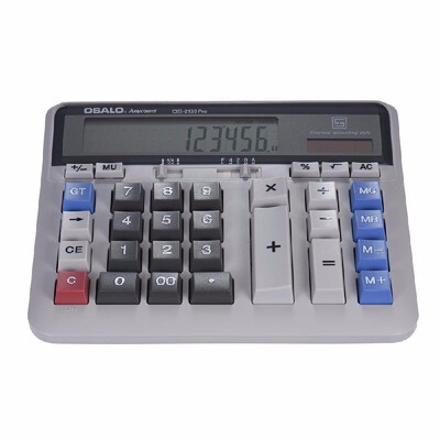 

Large Computer Electronic Calculator Counter Solar & Battery Power 12 Digit Display Multi-functional Big Button for Business Offi
