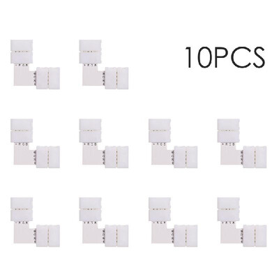 

T Shape 4 Pins RGB LED Strip Connector Quick Splitter 10 Pack White