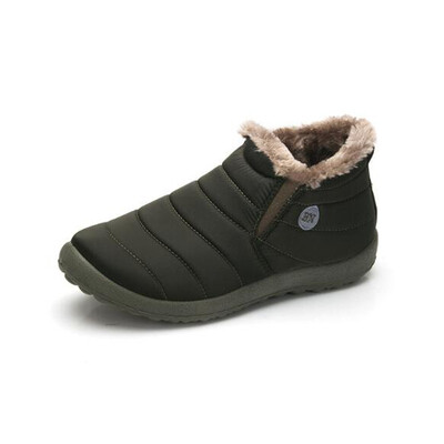 

Waterproof Women Winter Shoes Couple Unisex Snow Boots Warm Fur Inside Antiskid Bottom Keep Warm Mother Casual Boots