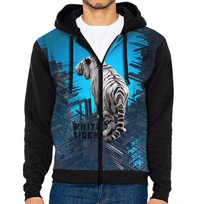 

Mens Fashion Digital Printing Zipper Cardigan Sweater In Autumn&Winter