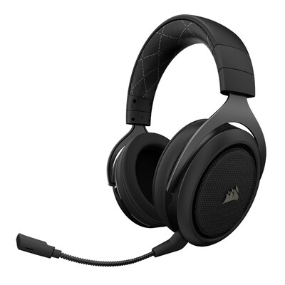 

USCORSAIR HS70 Wireless Black PC Headset Wireless Headset Virtual 71 Channel with Microphone