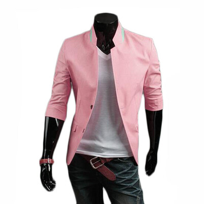

Zogaa New Mens Suit Slim 7 Points Sleeve
