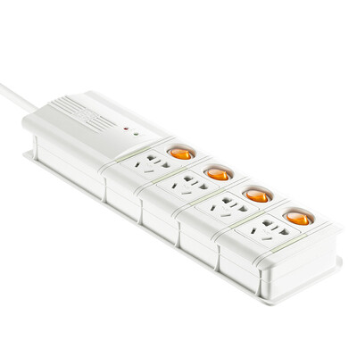 

Breakthrough TOP New national standard sub-control 4 lightning protection&surge tow board white 3 m S4K4 3m socket patch panel strip