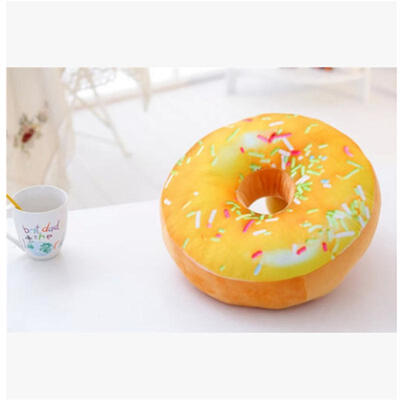 

3D Cute Donut Bread Soft Throw Pillow Case Cushion Cover Home Decor without Core