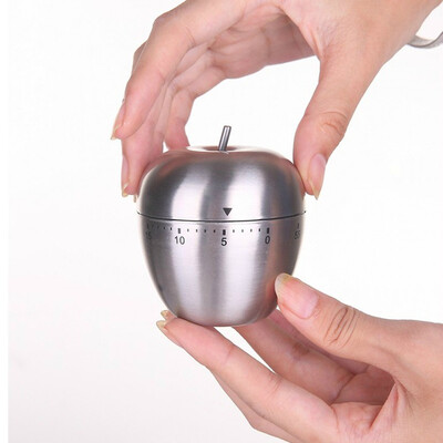 

New mechanical kitchen timer Stainless steel egg timer machinery count down reminder alarm clock interval timers cooking tools