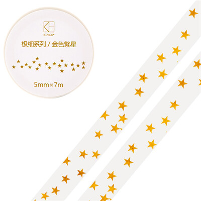 

Kinbor hand book&paper tape 5mm7mhand book sticker foundation fine section tape golden leaves DTB64307