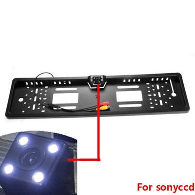 

for SONY CCD HD car rear view cameras backup reverse Universal camera European License Plate Frame night vision with lEDS camera