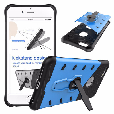 

Goowiiz Phone Case For Iphone 66s6 Plus6s Plus Luxury Armor TPUPC Silicone Hard Bracket Prevent falling