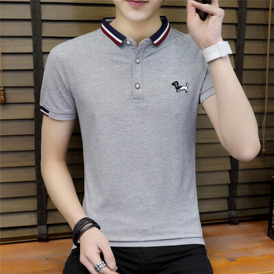 

DaMaiZhang New Fashion Brand Men Polo Shirt Solid Short Sleeve Slim Fit Polo Mens Shirts Casual Business Tshirt Elastic Top Tee