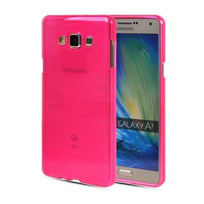 

MOONCASE Мягкие гибкие силиконовый гель ТПУ Тонкий Оболочка обложка чехол для Samsung Galaxy A7 ярко-розовый