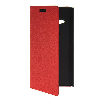 

MOONCASE Slim Leather Side Flip Wallet Card Slot Pouch with Kickstand Shell Back чехол для Nokia Lumia 730 Red