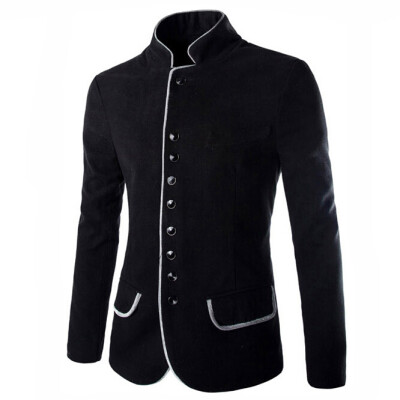 

Zogaa New Men's Suit Autumn And Winter Stand Collar Casual Wool
